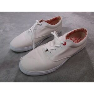 Bucketfeet Basic Lace Up Shoes Womens Size 10 White Canvas Low Top 20100-0017
